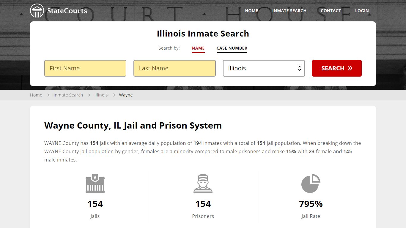 Wayne County, IL Inmate Search - StateCourts